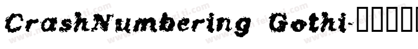 CrashNumbering Gothi字体转换